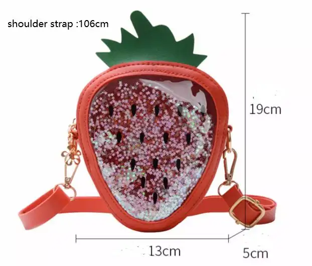 Summer Children's Pineapple Strawberry One Shoulder Jelly