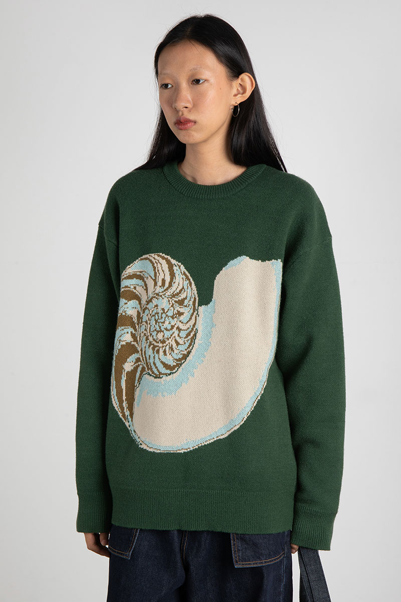 Ladies Casual Fashion Conch Pattern Sweater