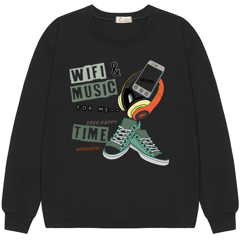 Boys Cotton Long-sleeved  Big Kids Plus Size Spring And Autumn Bottoming Shirt