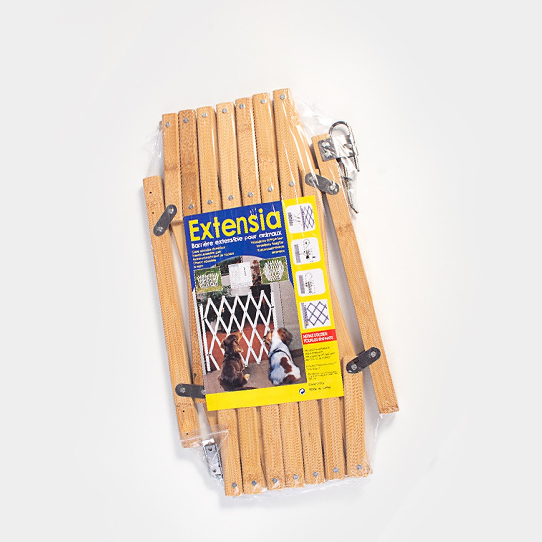 Retractable Wooden Dog Gate Pet Baby Safety Fence Barrier Doorways Stairs Garden 2