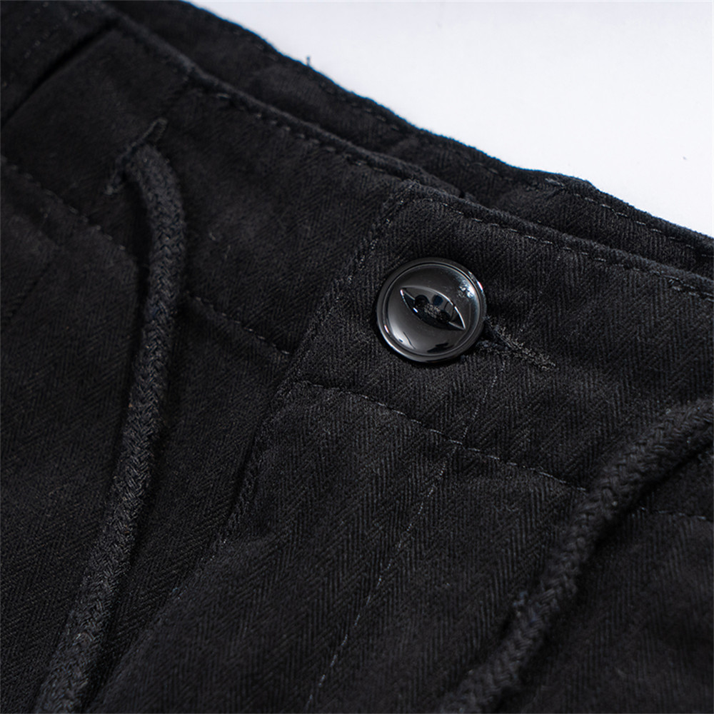 Street Fashion Brand Solid Color Multi Pocket Overalls For Men