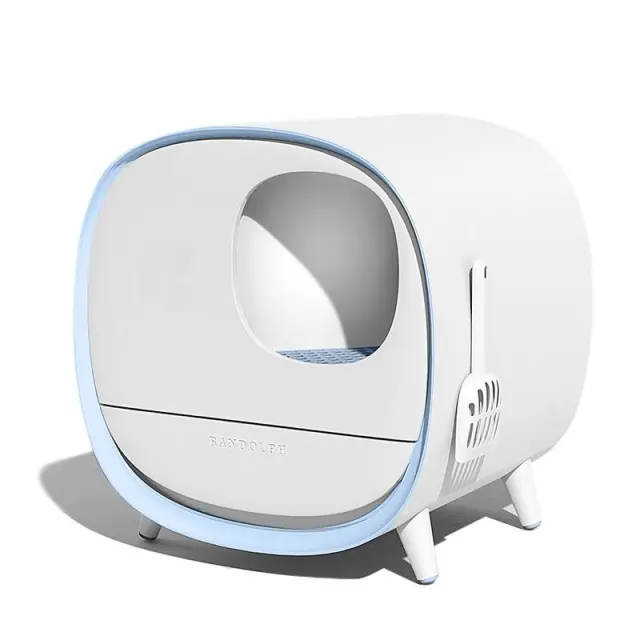 Smart Litter Box Extra Large Deodorant And Spatter Proof Blue - Shop at LoveMi