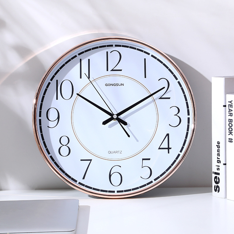 Wall Clock Office Simple Nordic Atmosphere Home Fashion Creative Bedroom Round Clock — foto 3