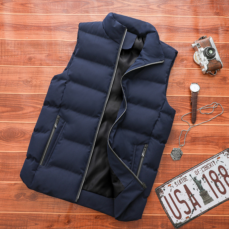 Large Size Loose Down Cotton Vest All-match Thick Warm Jacket