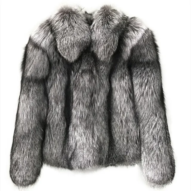 Women's Fur Coat Short Fashion Imitation Fox Autumn And Winter Grey - Shop at LoveMi