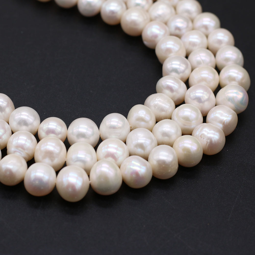 Natural Freshwater Pearl Punch Bead String — foto 2