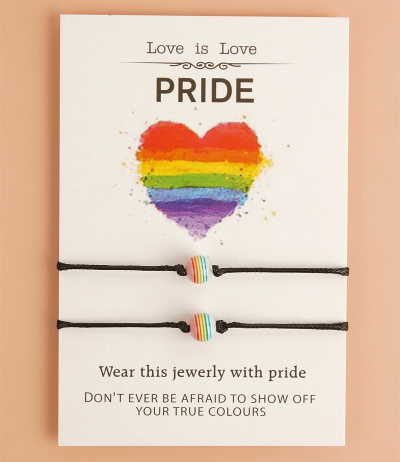 Personalized Colorful Striped Bead And Wax Thread Braided Bracelet