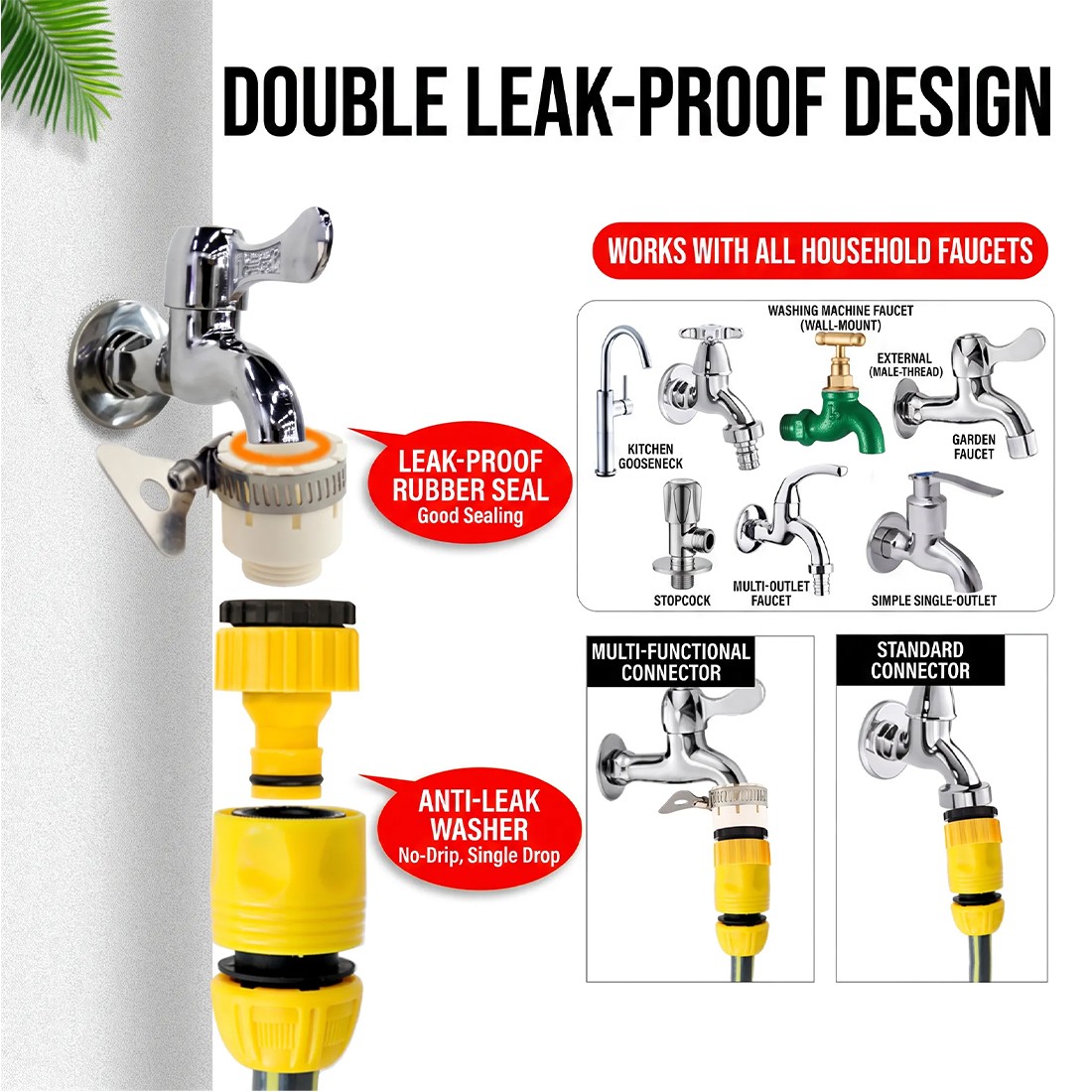 10M-50M Garden Hose Pipe Reinforced Braided PVC Gardening Watering Hosepipe Reel — image 2