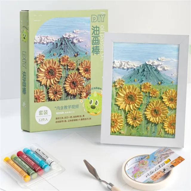 Drawing Paper Scraper Tool Set Special Picture Frame Hand Diy Sunflower Garden 12Pieces Set - Shop at LoveMi