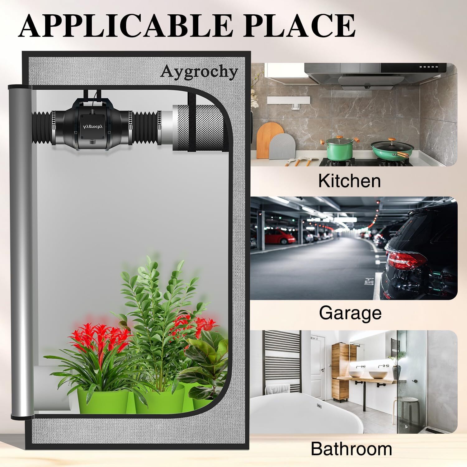 4 In100mm 220V Quiet Inline Extractor Fan Bathroom Hydroponics For Ventilation — image 8