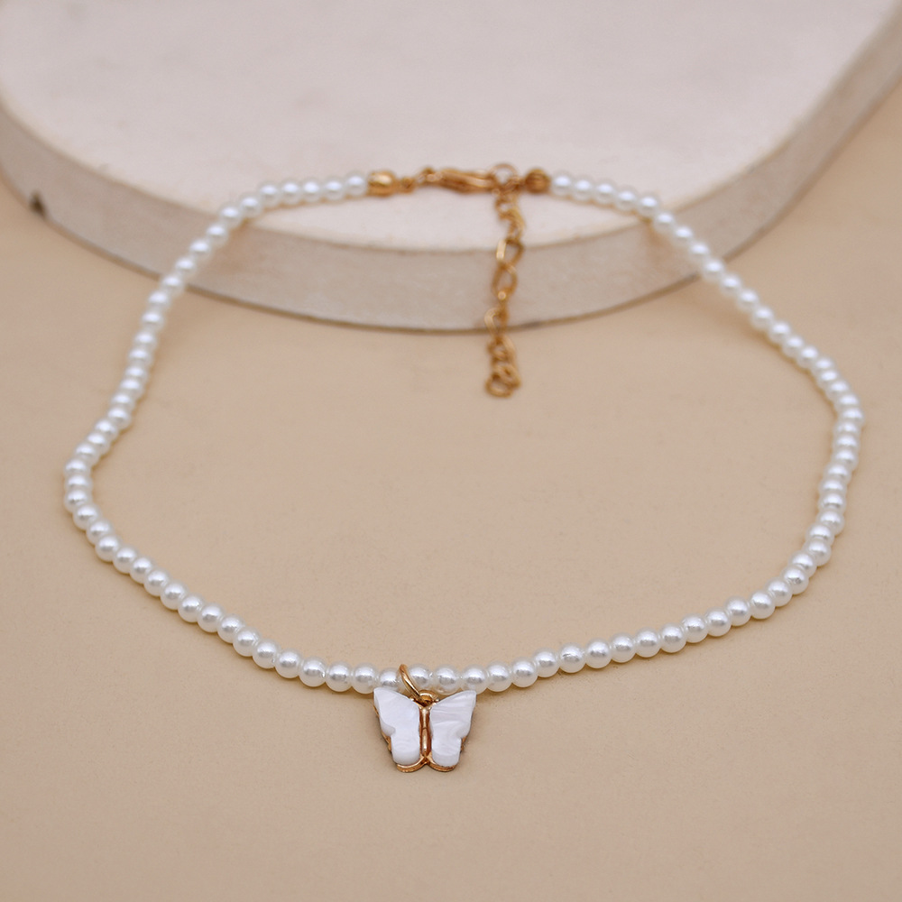 Elegant European & American Opal Bow Knot Pearl Necklace for Women - Picture 8 of 8