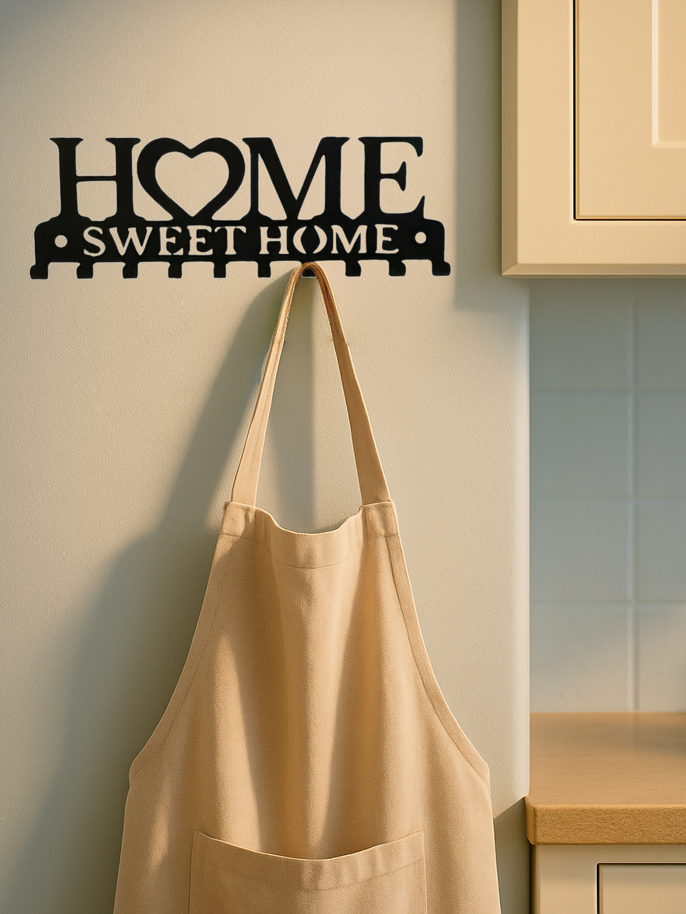 Gorgeous Single-Piece Wall-Mounted Key Holder, Keys Organized , Key Hook