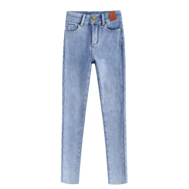 New Fashion Skinny Warm Jeans Light Blue - Shop at LoveMi
