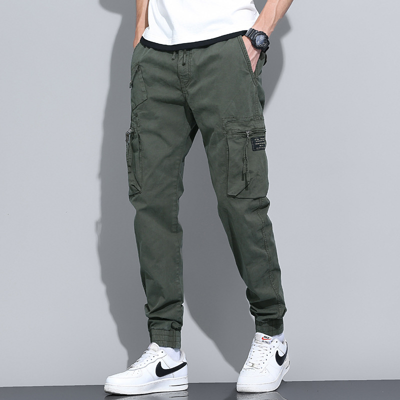 Title 5, Japanese Tooling Trend Nine-point Pants for Men...