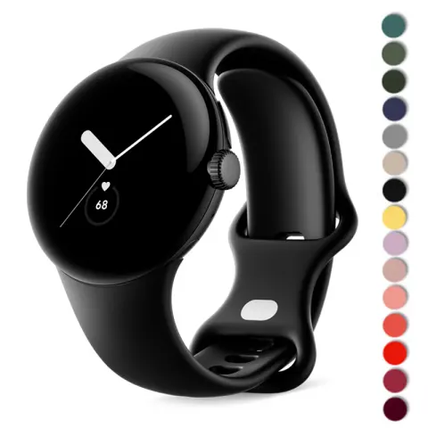 Watch Strap with Silicone Bow Buckle