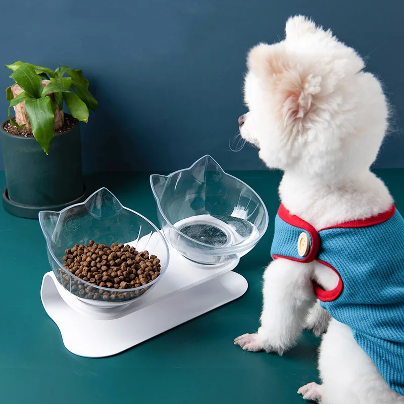 New Inclined Food Cat Ear Oblique Mouth Transparent Single
