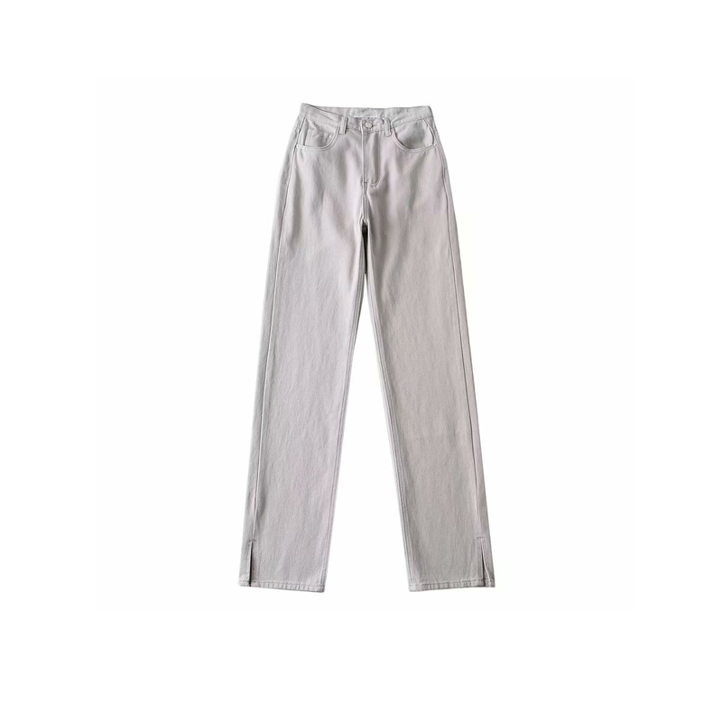 Women's Pants Straight Leg Jeans Women High Waist Slim Loose Autumn Winter Pants Casual Split Washed Mom Fashion Trousers