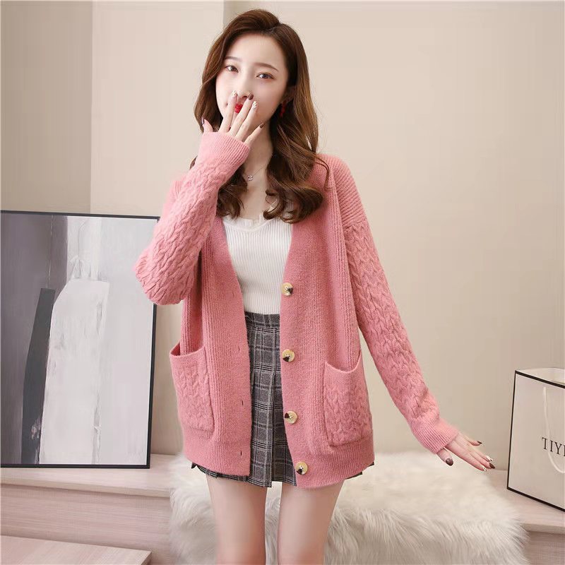 Title 4, New Sweater Spring And Autumn Loose Solid Color...