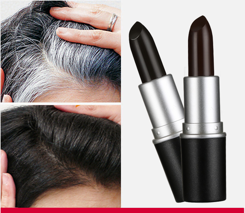 Pure Plant Hair Dye Stick Disposable Hair Dye Hair Cream Pen Black - Shop at LoveMi