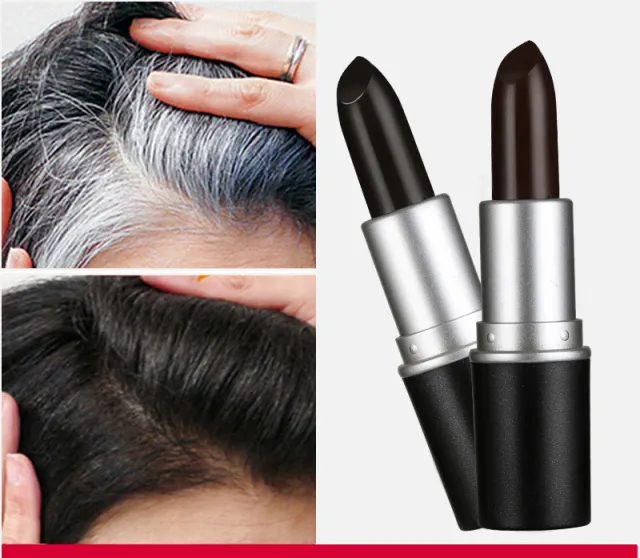 Pure Plant Hair Dye Stick Disposable Hair Dye Hair Cream Pen Black - Shop at LoveMi