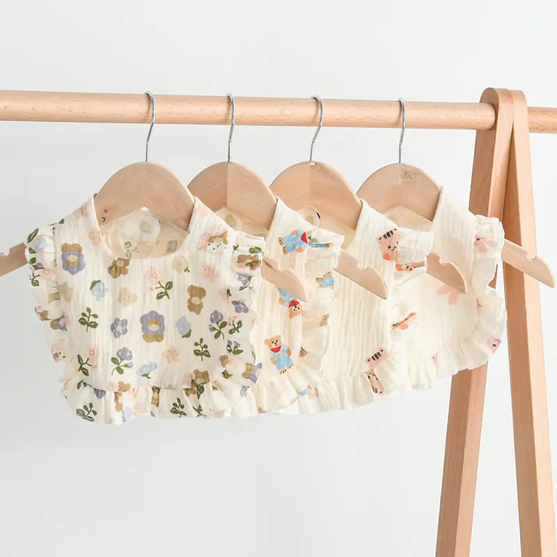 Baby Muslin Bibs Adorable Animal Bandana Drool
