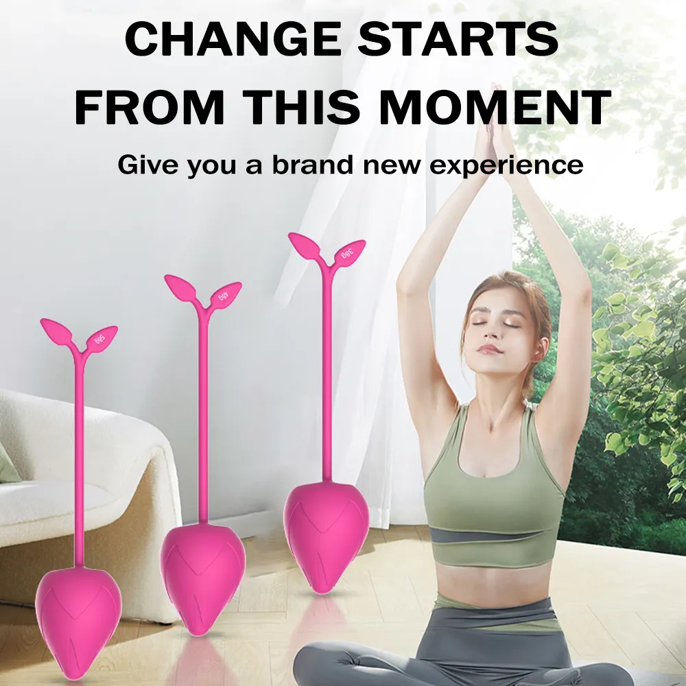 Kegel Exercise Balls Silicone Pelvic Floor Muscle Trainers For Female Beginner To Advanced - Purple