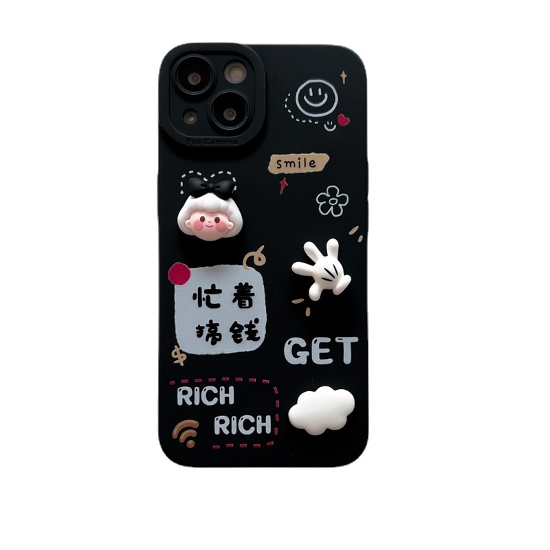 Cartoon New Year Doll Silicone Skin Phone Case - Image 6