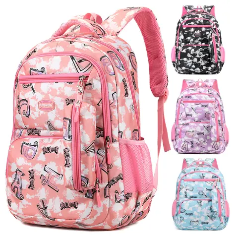 New Letter Print Backpack with Pencil Case Fsahion Sweet