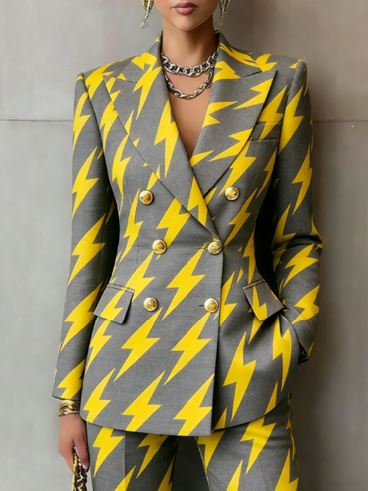 Women's Double-breasted Elegant Suit Jacket