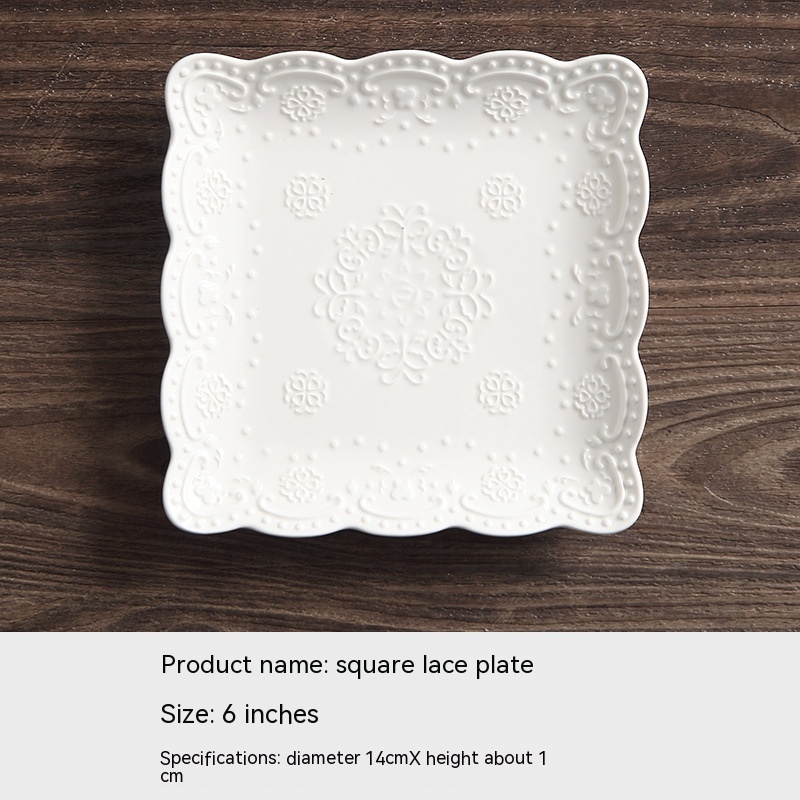 Lace Square Plate