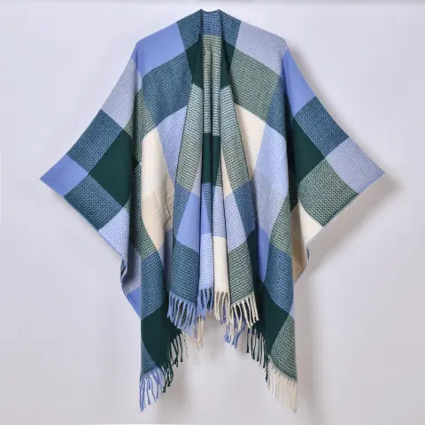 Women's Classic Plaid Shawl