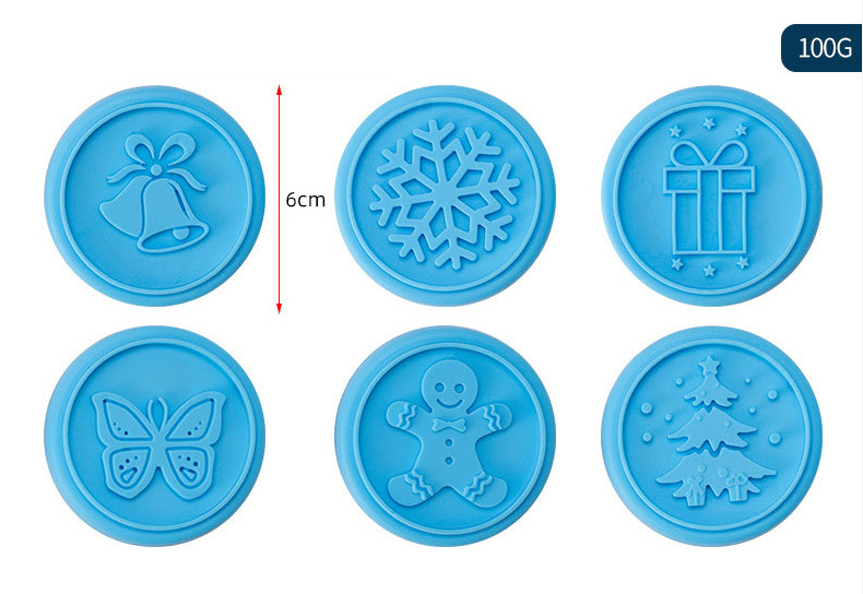 Title 1, Silicone Seal Set Christmas Day Biscuit Embossi...