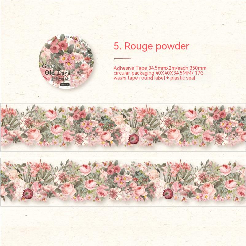 Title 8, And Paper Adhesive Tape Retro Artistic Plant Bu...