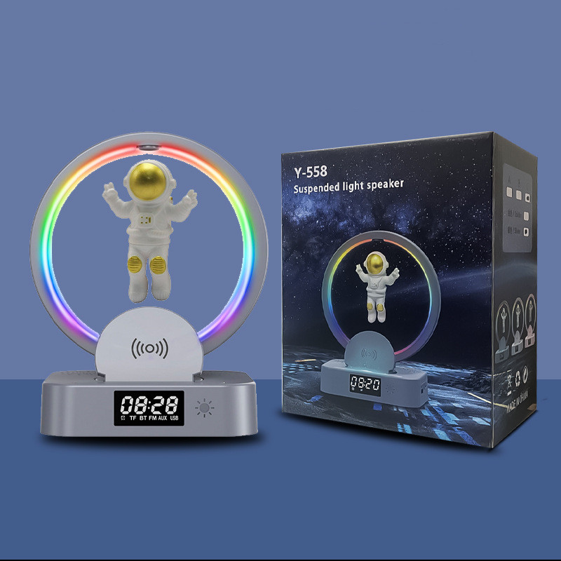 Magnetic Levitation Bluetooth Speaker RGB Astronaut Wireless Subwoofer - Picture 7 of 10