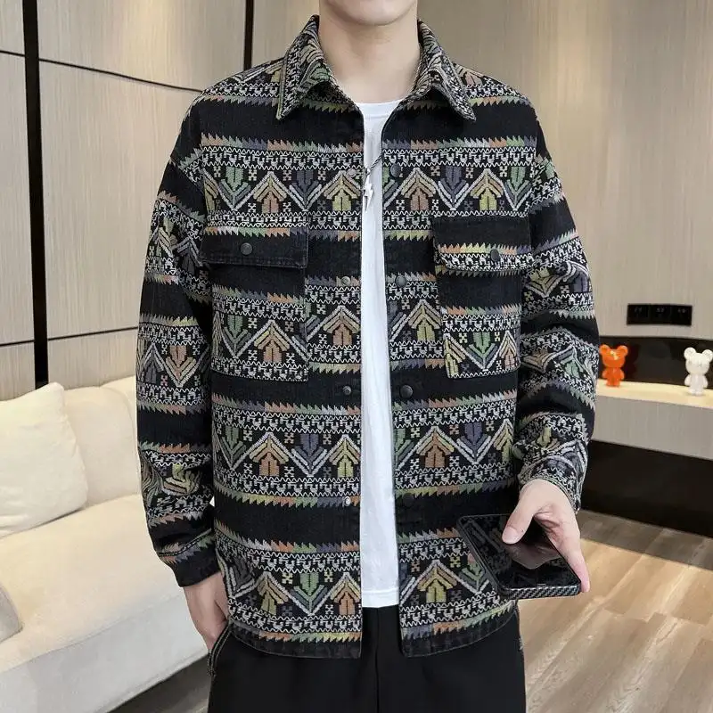All-match Casual Denim Loose Men's Jacket