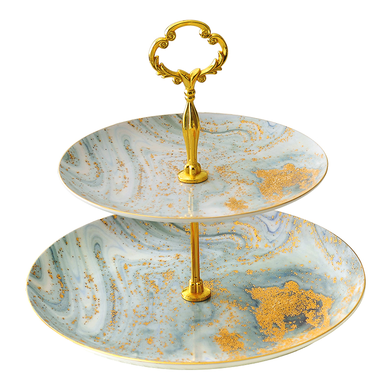 Cake Stand Snacks Dried Fruit Skewers Ceramic Fruit Plate
