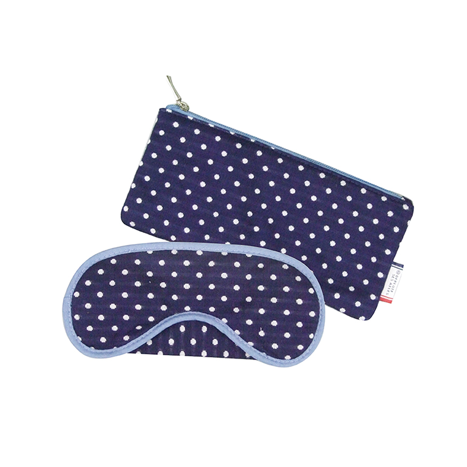 Sleeping Eye Mask Cover EyeShade Blindfold Travel Relax Sleep Eye Mask AT FIRST  Navy Point