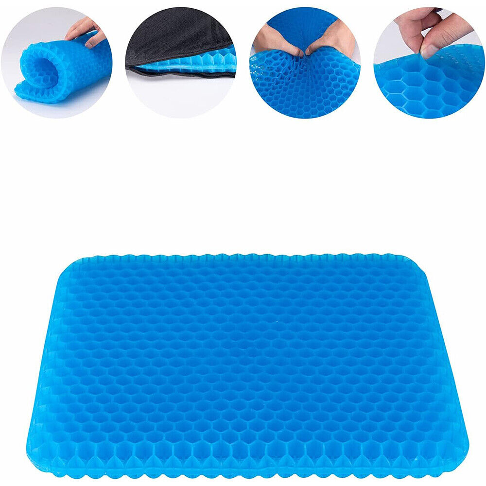 Gel Seat Cushion For Lower Back Pain Pressure Relief Wheelchair Car Office Pad — image 4