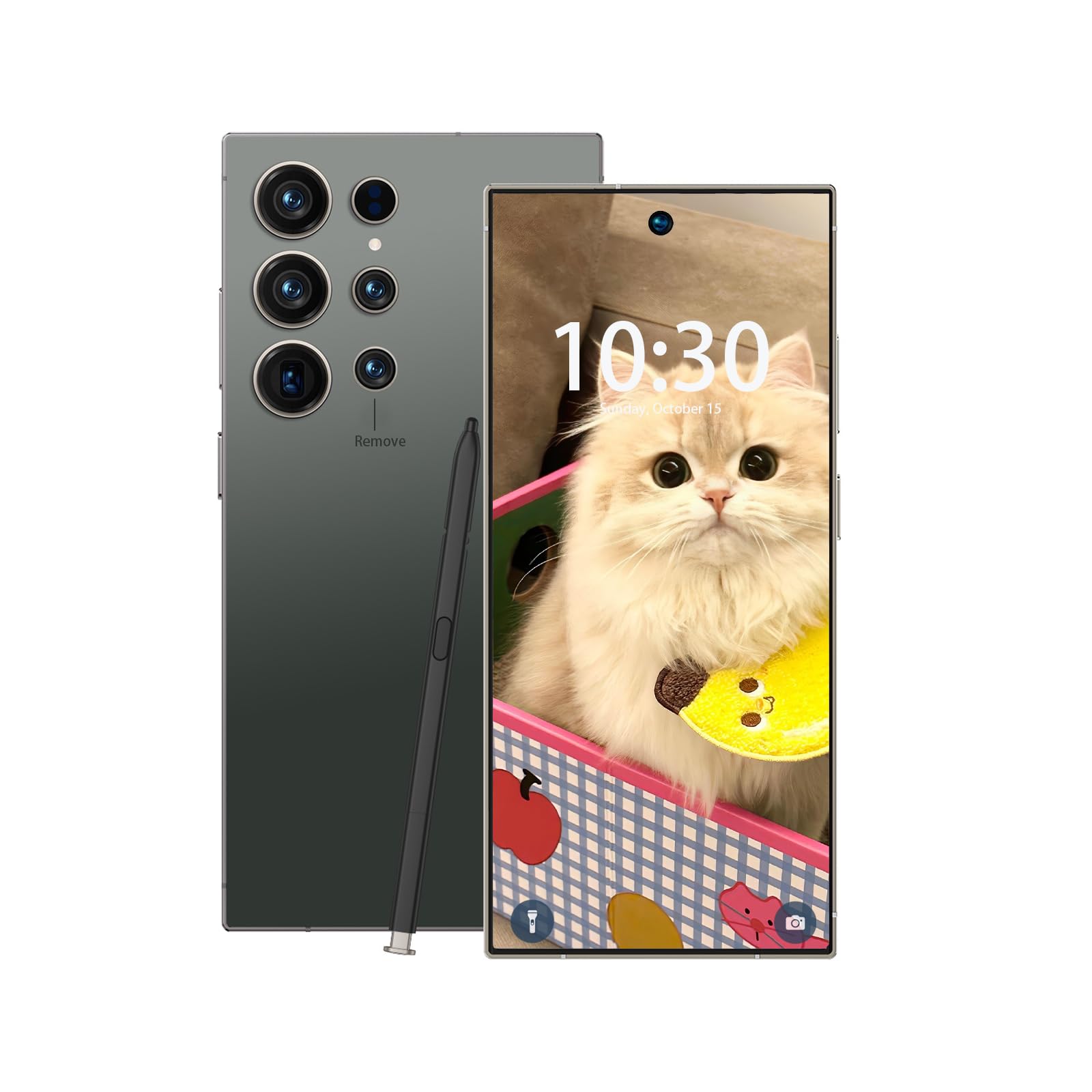 C25 Ultra Unlocked Phone  5G 12-512GB Smartphone  6900mAh,6 9  HD Screen,Android 14 Cell Phone Built In Pen Dual SIM Fingerprint Unlock Face ID — foto 3