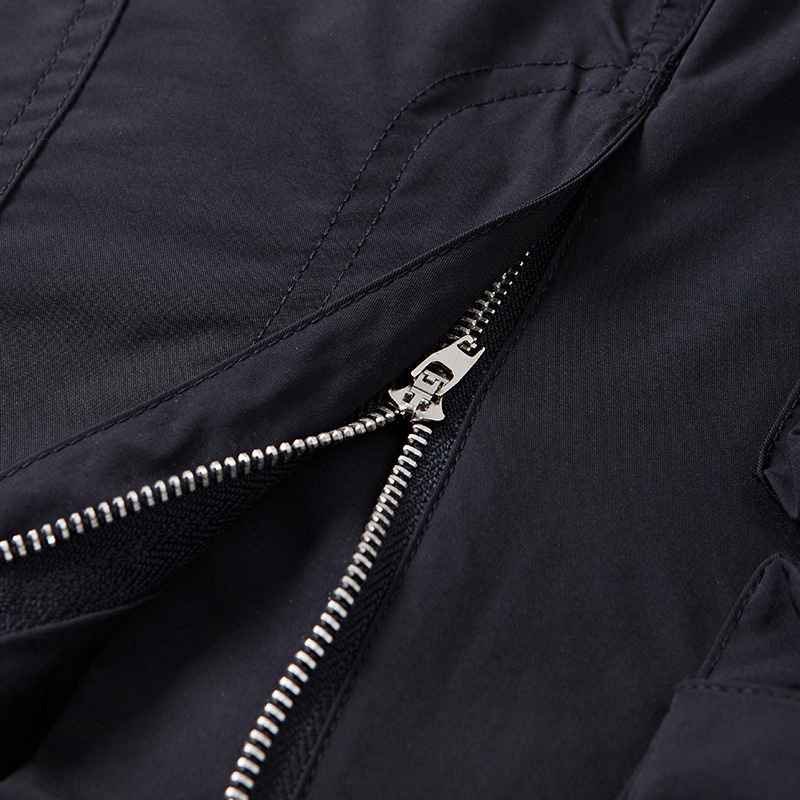 Style Multi-Zip Panel Design Casual Shorts