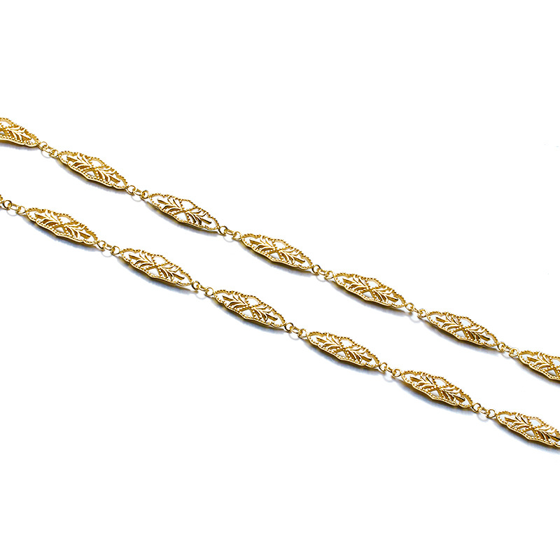 Antique Rhombic Hollow Pattern S925 Sterling Silver Bracelet