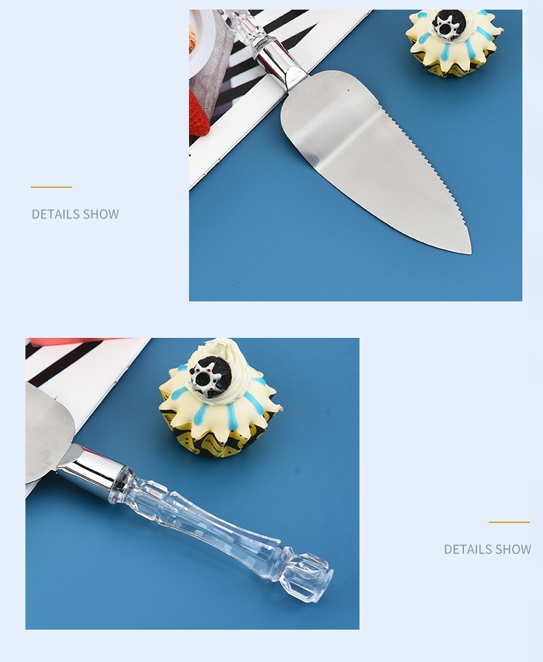 Title 4, Crystal Handle Pizza Cutter Shovel Wedding Birt...