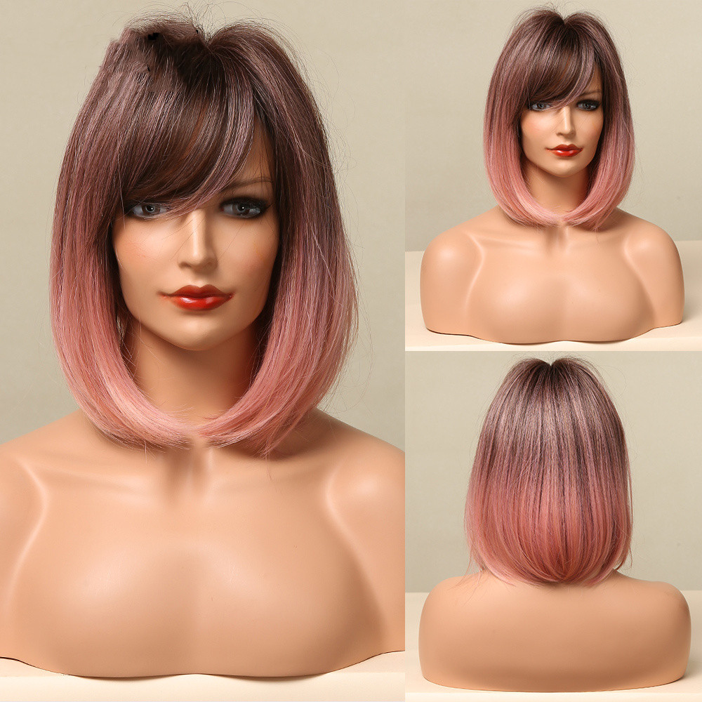 Short And Short Straight Hair, High Temperature Silk Material - Shop at LoveMi