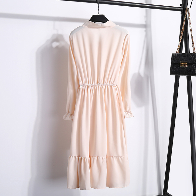 Spring Korean Women's Floral Chiffon Dress