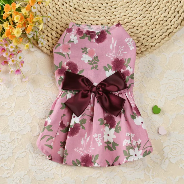 Princess Dress Spring And Summer Dog Clothes Pet Clothes Pink - Shop at LoveMi