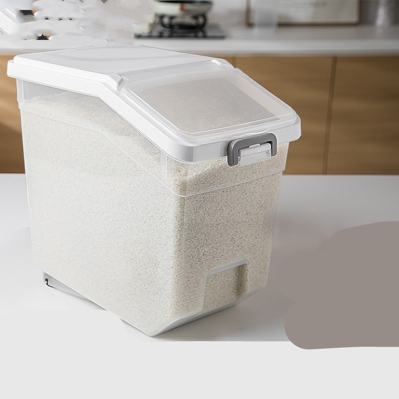 Title 11, Kitchen Rice Bucket Household Sealed Rice Box 2...