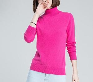 Fashionable Korean Style Pullover Solid Color Sweater