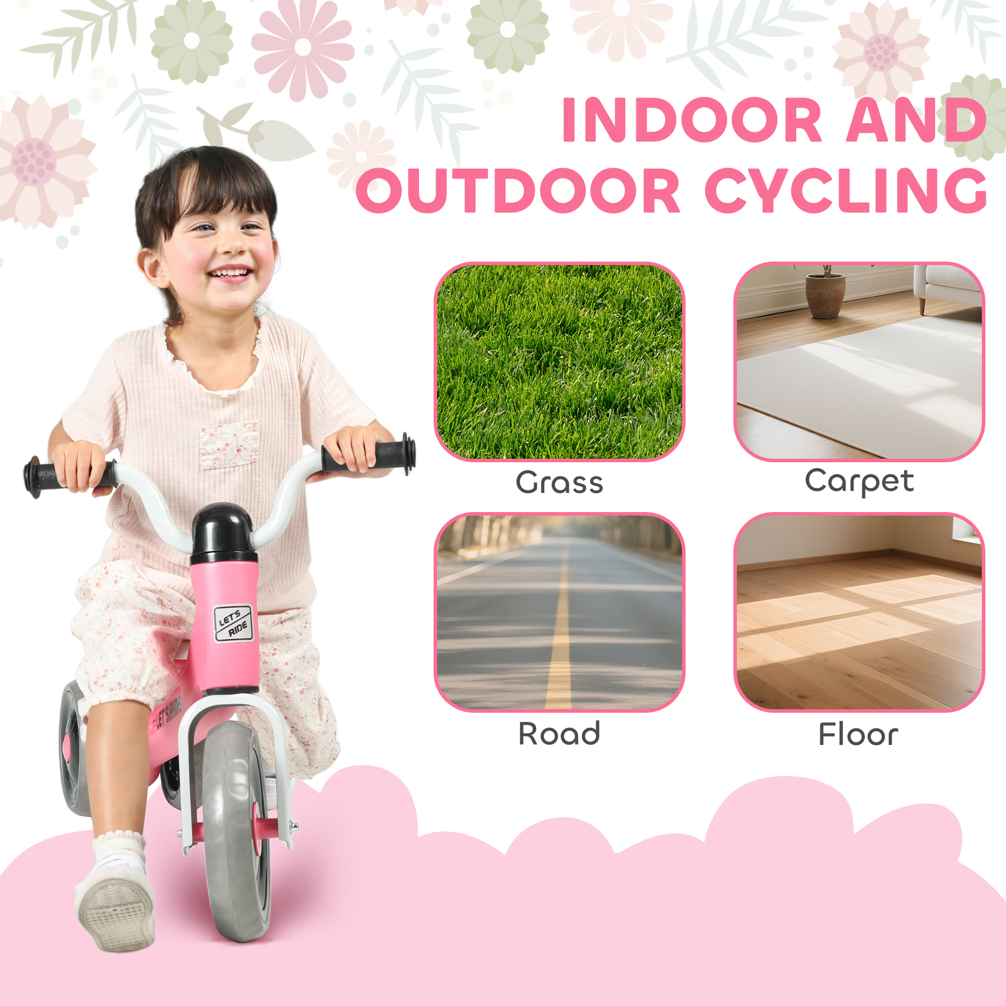 Pedeless Toddler Balance Bike, 3 Silent Wheels, Suitable For Boys And Girls — image 12