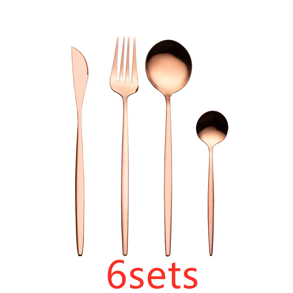 Rose gold6sets