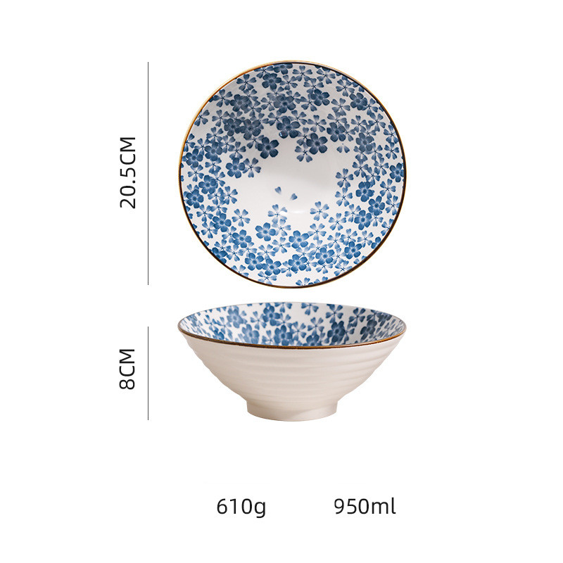 Blue Sakura Hat Bowl